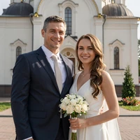 Gregory and Volha wedding photo, American-Belarusian couple from Minsk