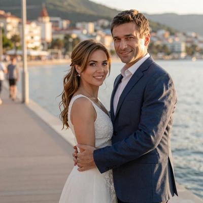 Steven and Nadezhda wedding photo, American-Bulgarian couple from Varna