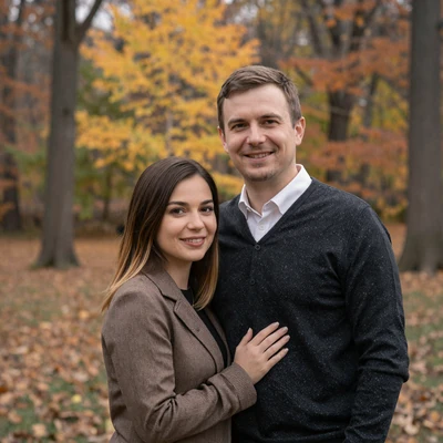 Paul and Cristina engagement photo, American-Moldovan couple from Balti